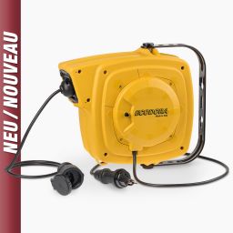 Enrouleur de câble 230 V, longueur 15 m.