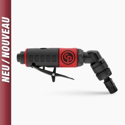 CP7408 – Mini-meuleuse d’angle pneumatique avec système de verrouillage de l’arbre, 120°