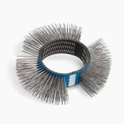 4" Brosse métallique 0,5 mm, droite