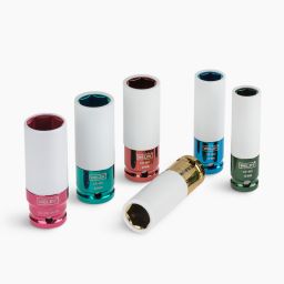 Douilles pour clé à chocs 1/2", pour jantes alu, 6 pièces