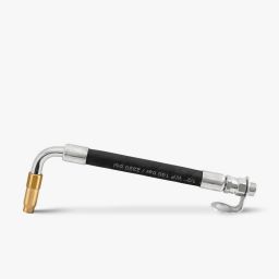 Tuyau de sortie flexible avec coude de 90° – accessoires pour ­pistolets verseur