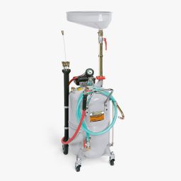Récupérateur et ­aspirateur d’huile usée ­combiné, réservoir mobile, 80 l